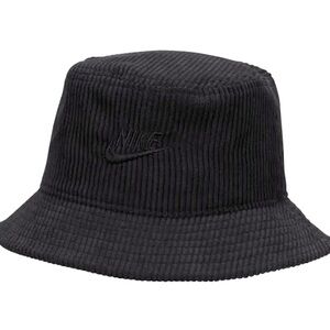 Nike black corduroy Apex bucket hat